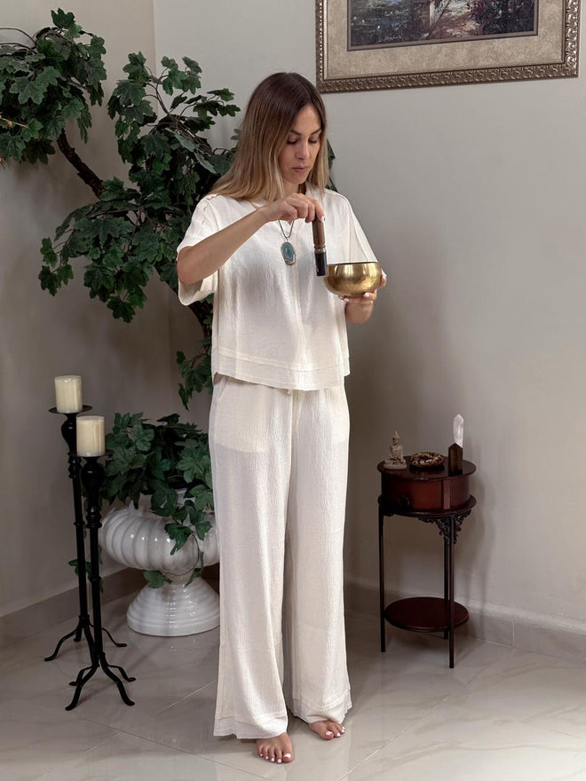 Set dama pantalón y playera manga corta